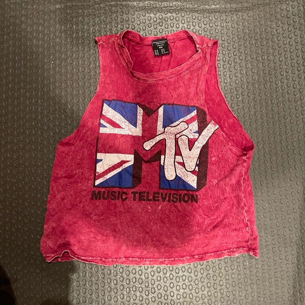 H&M MTV semi cropped tank